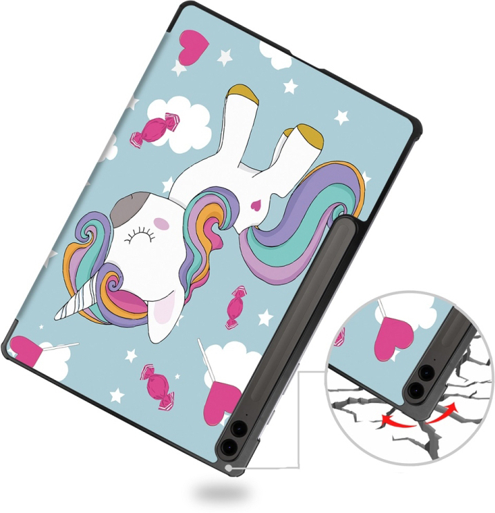 Чохол-книжка BeCover Smart Case Samsung Galaxy Tab S9 Plus/S9 FE Plus 12.4" Unicorn (710385)фото7