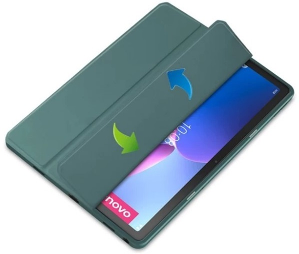 Чехол-книжка BeCover Soft Edge для Lenovo Tab M10 Plus 3rd Gen/K10 Pro 10.61" Dark Green (708368) фото 4