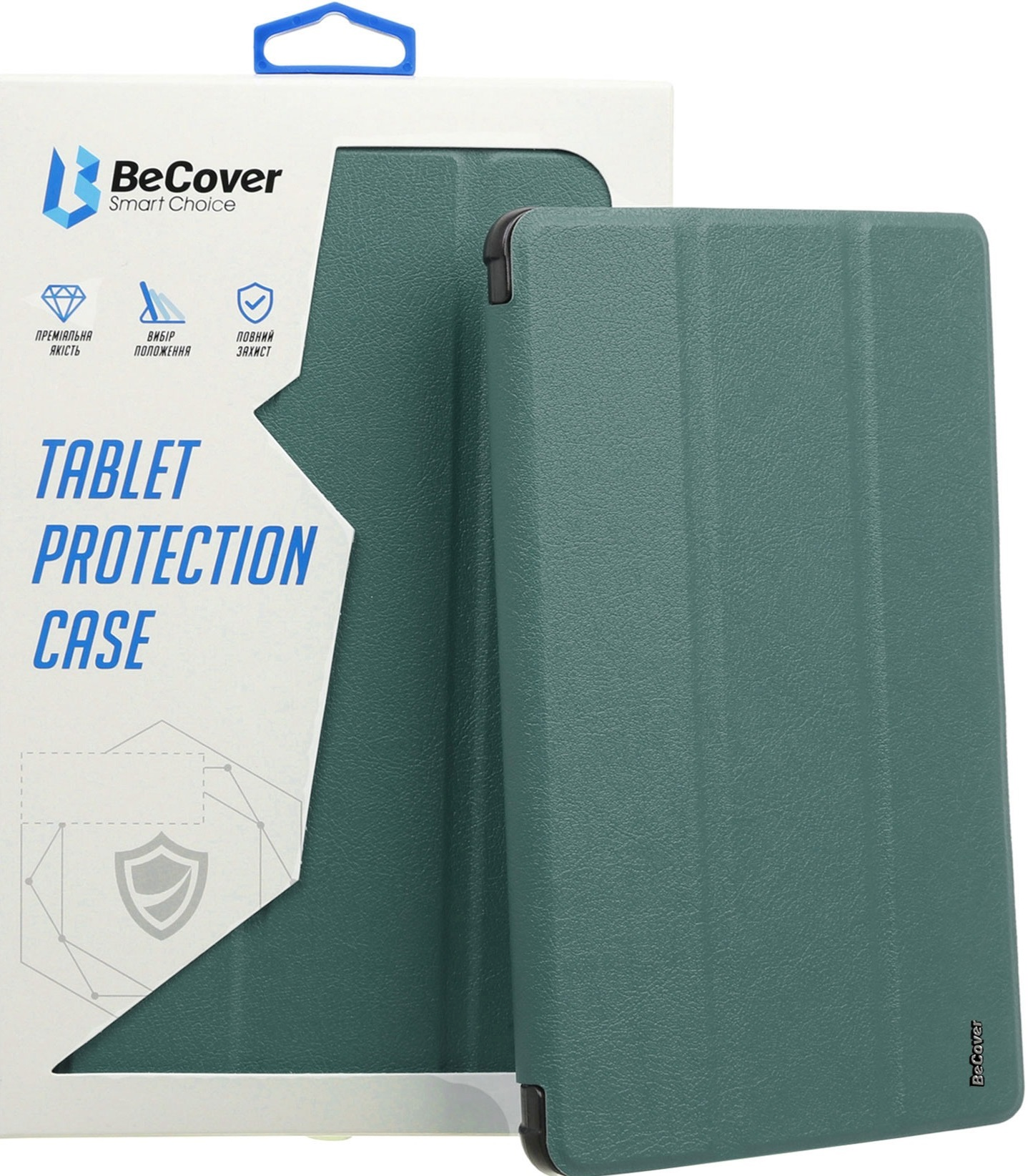 Чохол-книга BeCover Soft Edge для Lenovo Tab M10 Plus 3rd Gen/K10 Pro 10.61" Dark Green (708368)фото3
