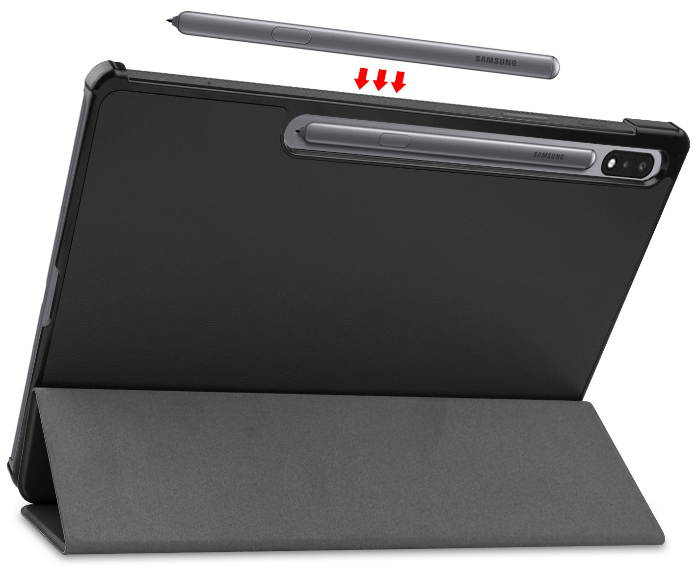 Чохол-книжка BeCover Smart Case Samsung Galaxy Tab S9 Plus/S9 FE Plus 12.4" Black (709895)фото4