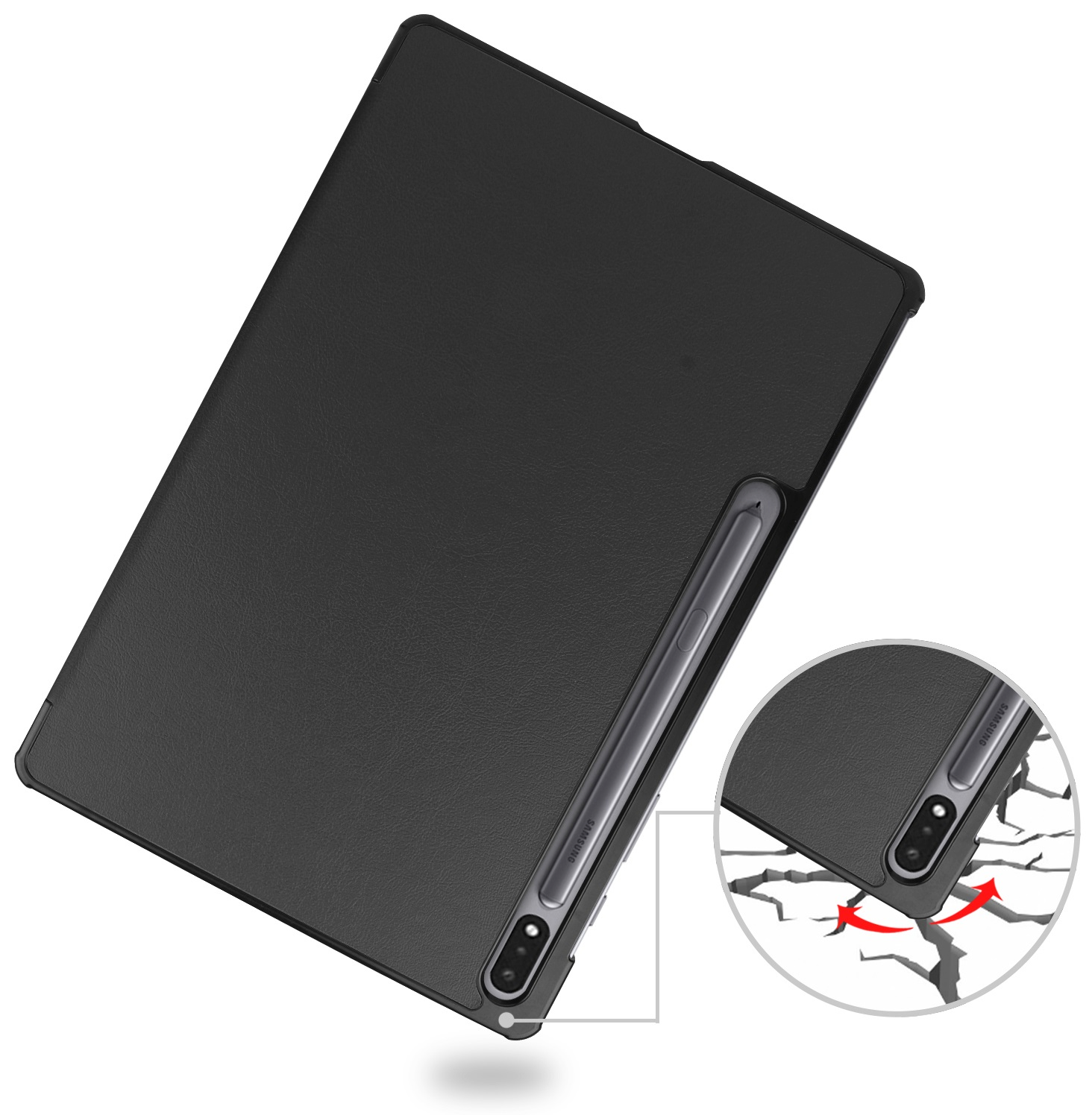 Чохол-книжка BeCover Smart Case Samsung Galaxy Tab S9 Plus/S9 FE Plus 12.4" Black (709895)фото5