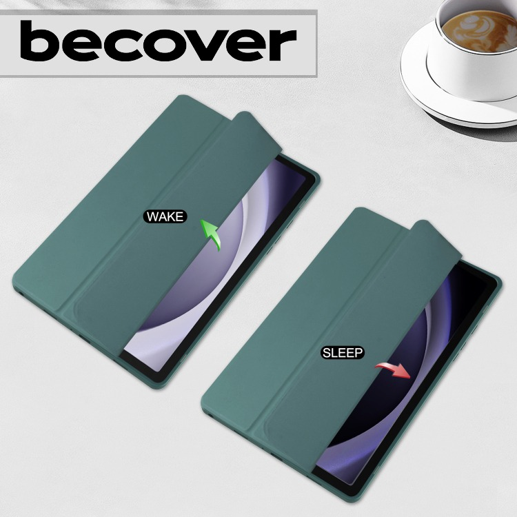 Чохол-книжка BeCover Soft Edge Samsung Galaxy Tab A9 Plus 11.0" Dark Green (710368)фото4