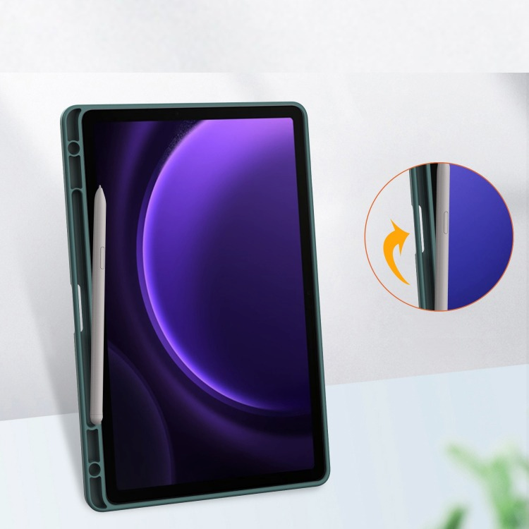 Чехол-книжка BeCover Soft Edge для Samsung Galaxy Tab S9/S9 FE 11.0" Dark Green (710440) фото 4