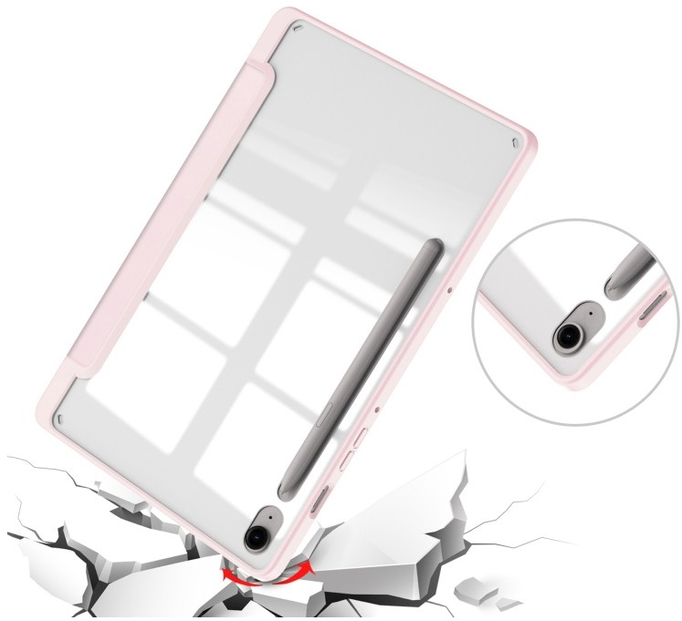 Чохол-книжка BeCover Soft Edge до Samsung Galaxy Tab S9/S9 FE 11.0" Pink (710442)фото3