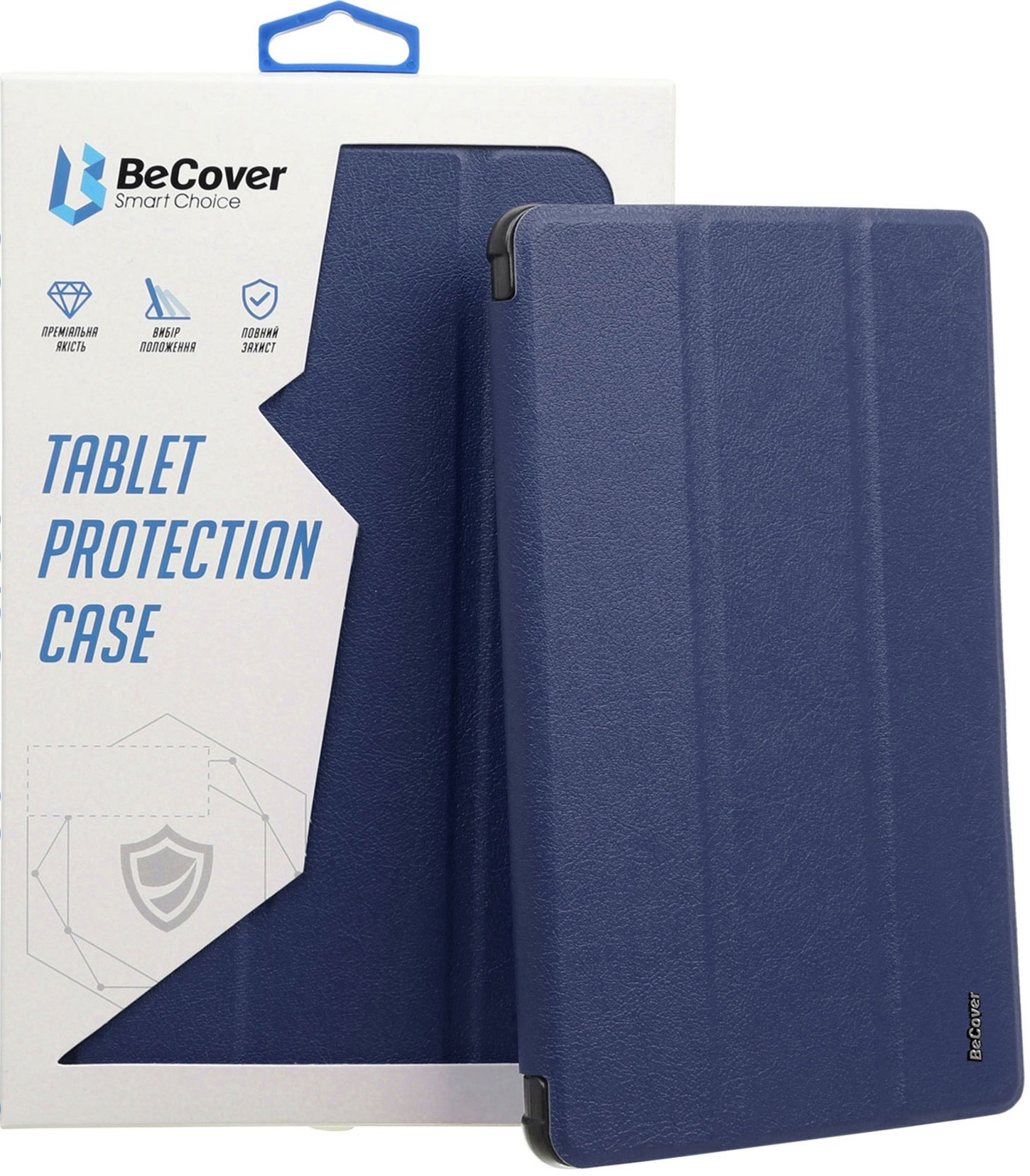 Чохол-книжка BeCover Soft Edge до Samsung Galaxy Tab S9 Plus /S9 FE Plus 12.4" Deep Blue (710405)фото2