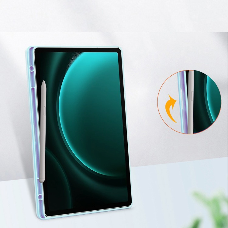 Чохол-книжка BeCover Soft Edge до Samsung Galaxy Tab S9 Plus/S9 FE Plus 12.4" Light Blue (710407)фото7