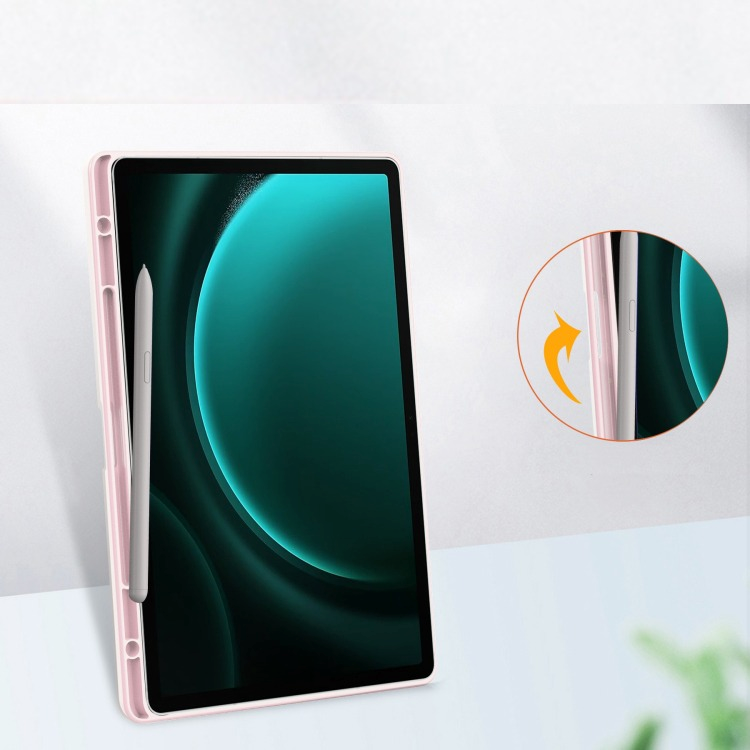 Чохол-книжка BeCover Soft Edge до Samsung Galaxy Tab S9 Plus/S9 FE Plus 12.4" Pink (710408)фото8