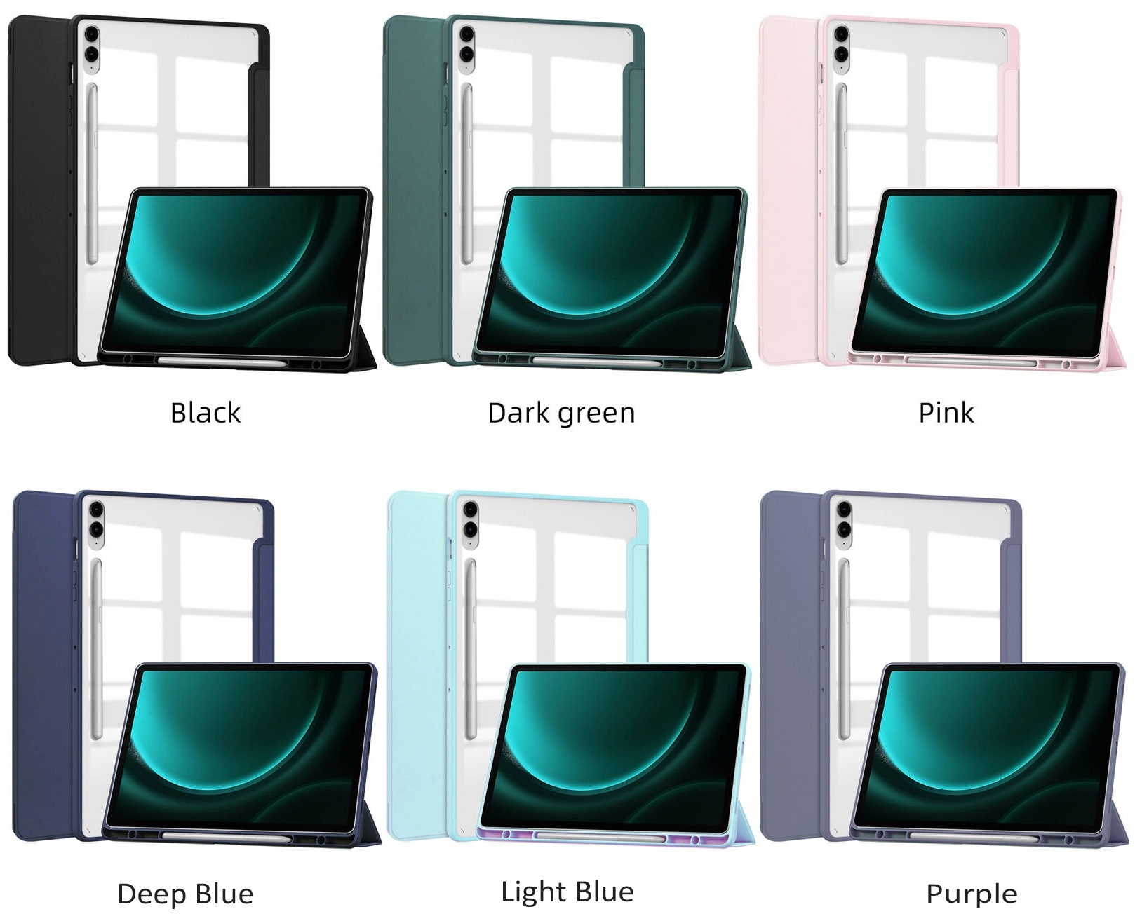 Чехол-книжка BeCover Soft Edge для Samsung Galaxy Tab S9 Plus/S9 FE Plus 12.4" Pink (710408) фото 5