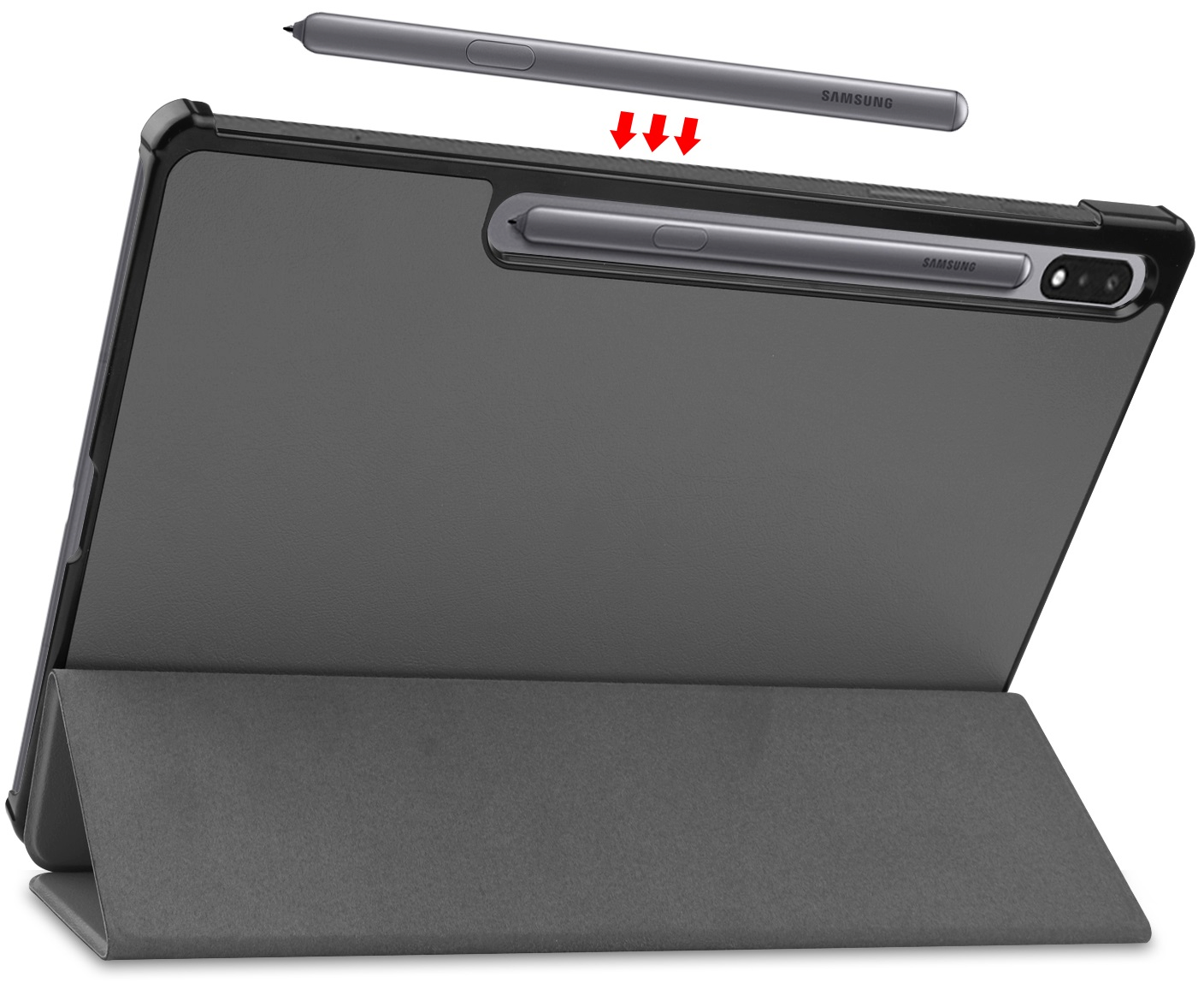 Чохол-книжка BeCover Smart Case до Samsung Galaxy Tab S9 Plus/S9 FE Plus 12.4" Gray (710324)фото8