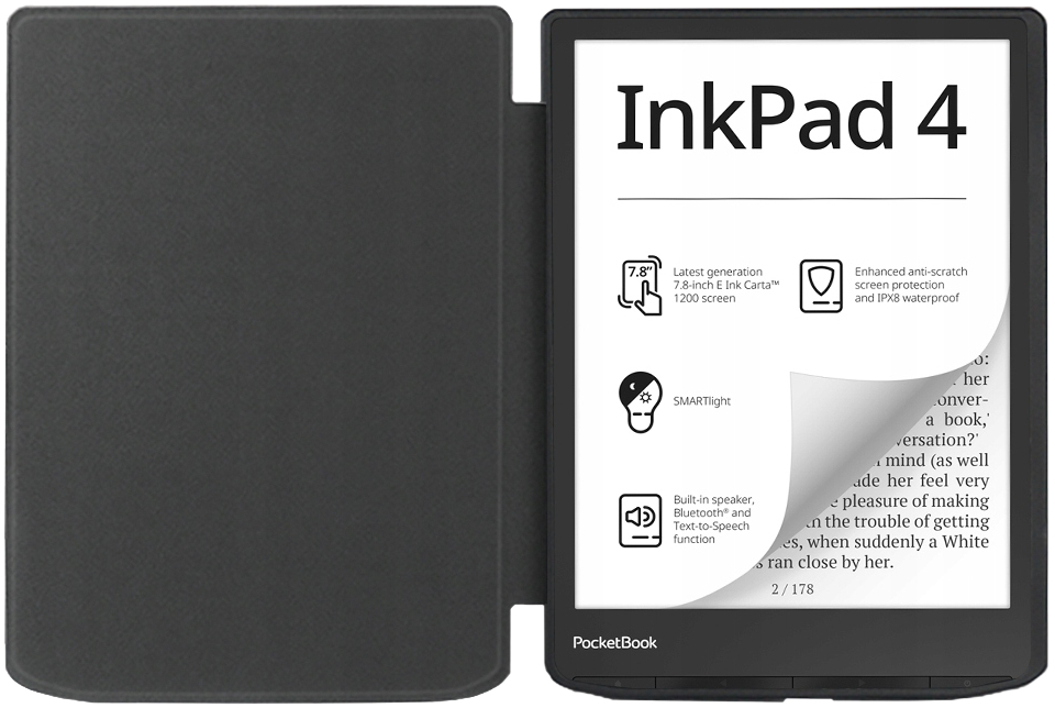 Чехол-книжка BeCover Smart Case для PocketBook 743G InkPad 4/InkPad Color 2/InkPad Color 3 (7.8") Black (710066) фото 4