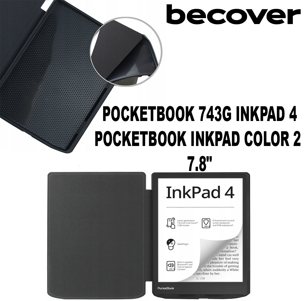 Чехол-книжка BeCover Smart Case для PocketBook 743G InkPad 4/InkPad Color 2/InkPad Color 3 (7.8") Brown (710449) фото 8