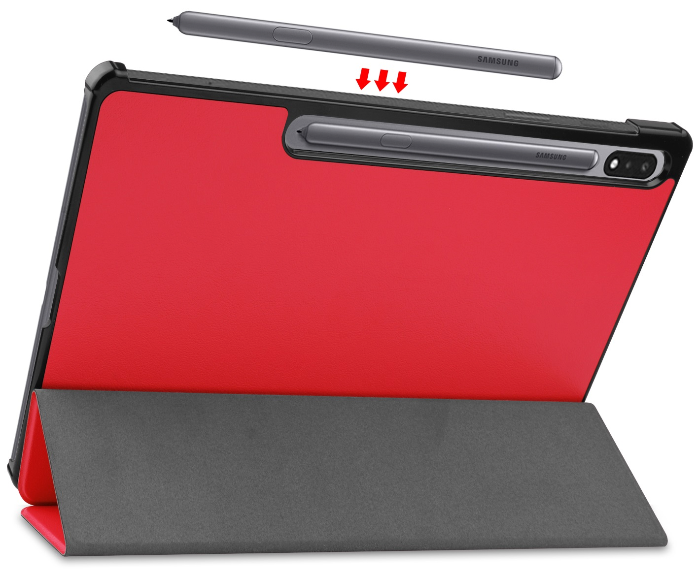 Чохол-книжка BeCover Smart Case до Samsung Galaxy Tab S9 Plus/S9 FE Plus 12.4" Red (710325)фото8