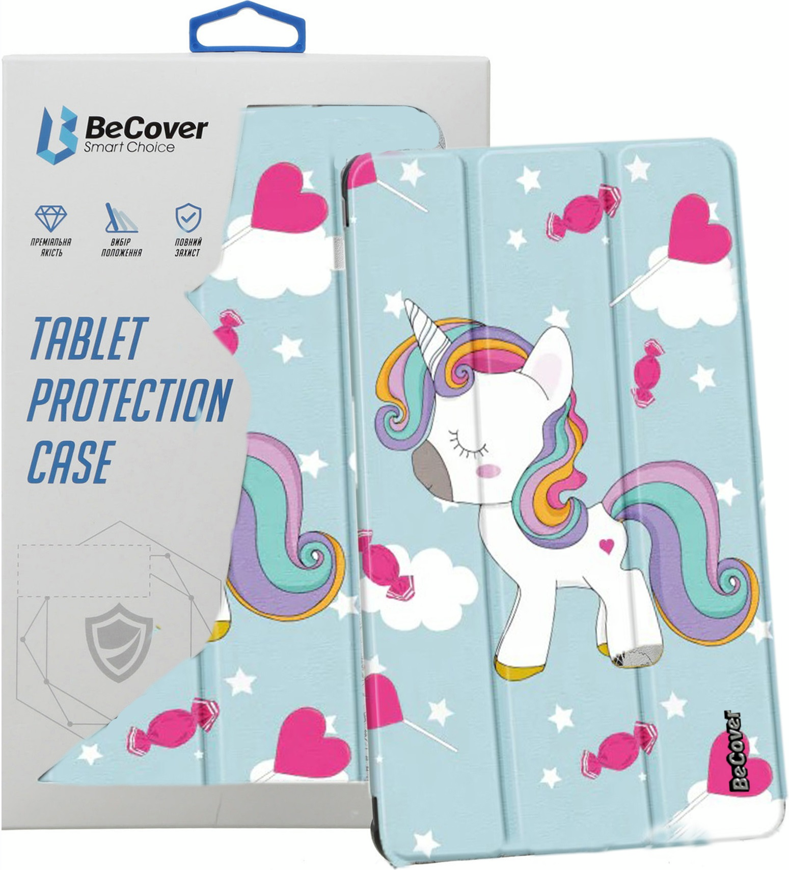Чехол-книжка BeCover Smart Case для Lenovo Tab M9 TB-310 9" Unicorn (709232) фото 4