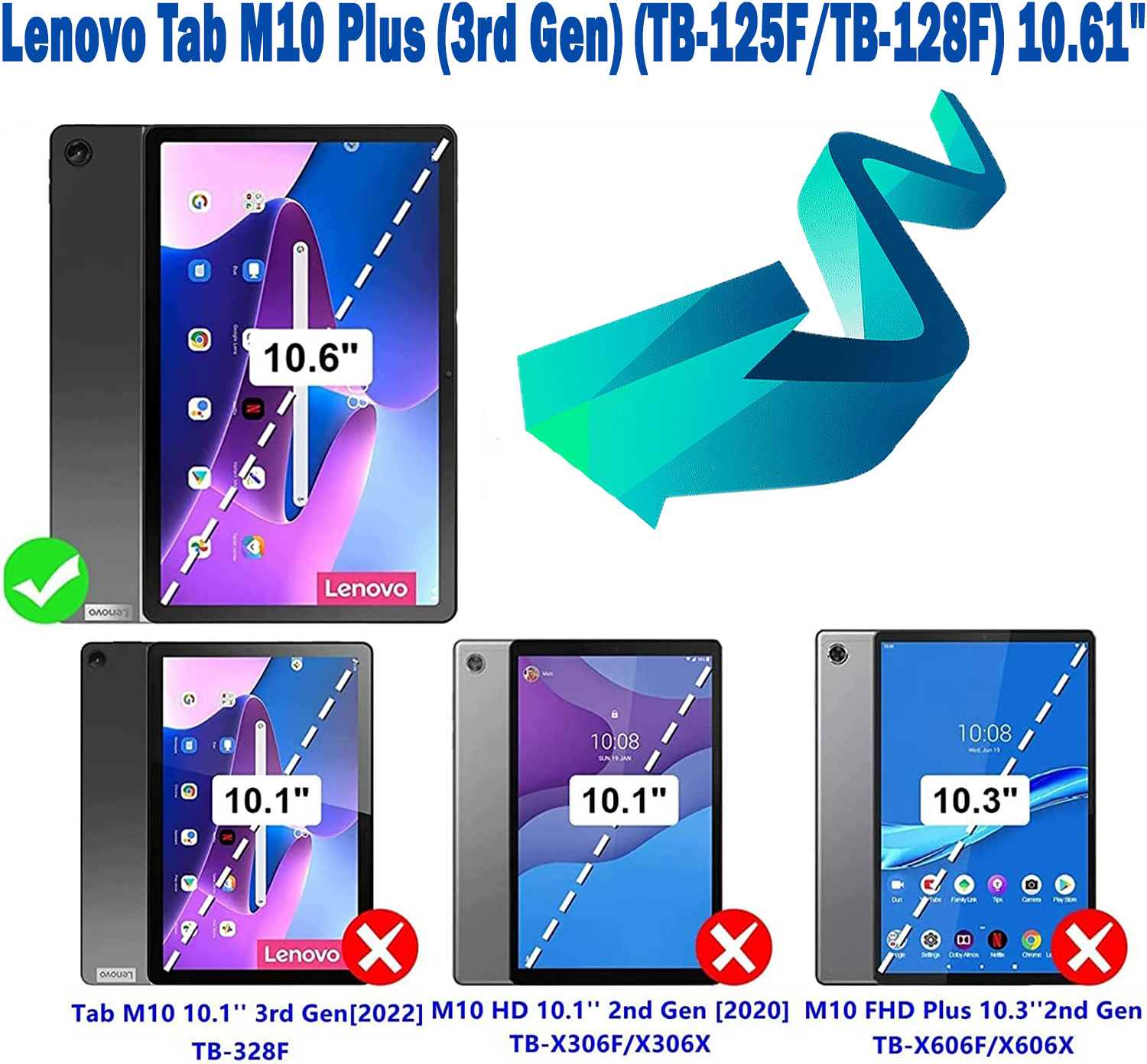 Чехол-книжка BeCover Smart Case для Lenovo Tab M10 Plus 3rd Gen/K10 Pro 10.61" Rose Gold (708308) фото 11