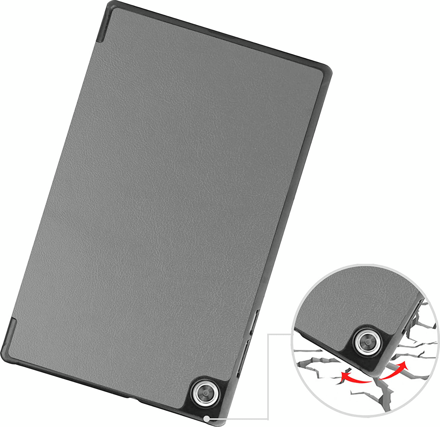 Чехол-книжка BeCover Smart Case для Lenovo Tab M10 TB-X306F HD (2nd Gen) Gray (705971) фото 5