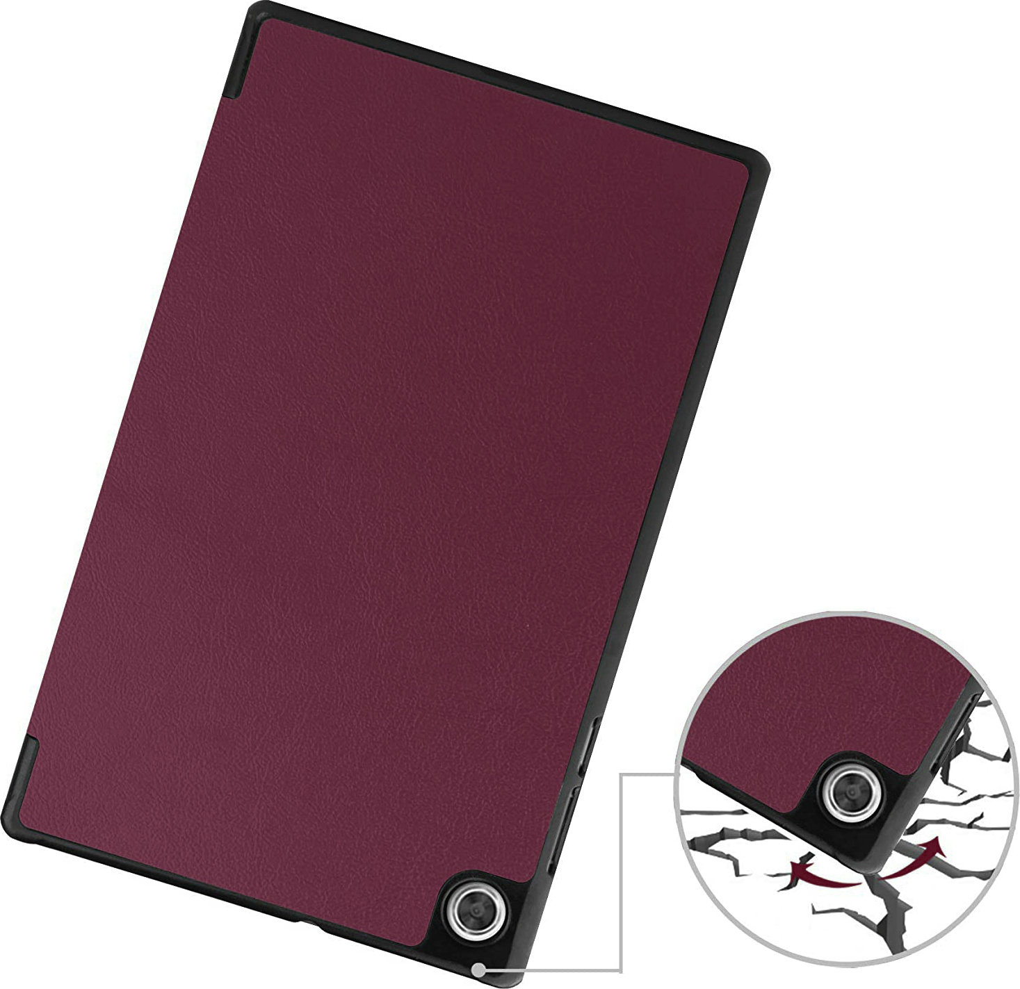 Чохол-книжка BeCover Smart Case для Lenovo Tab M10 TB-X306F HD (2nd Gen) Red Wine (705974)фото5