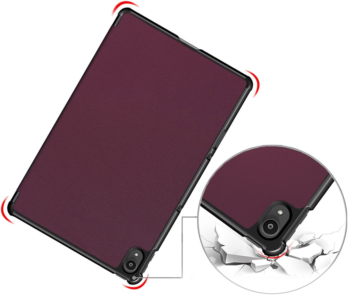 Чохол-книжка BeCover Smart Case для Lenovo Tab P11/P11 Plus Red wine (706095)фото3