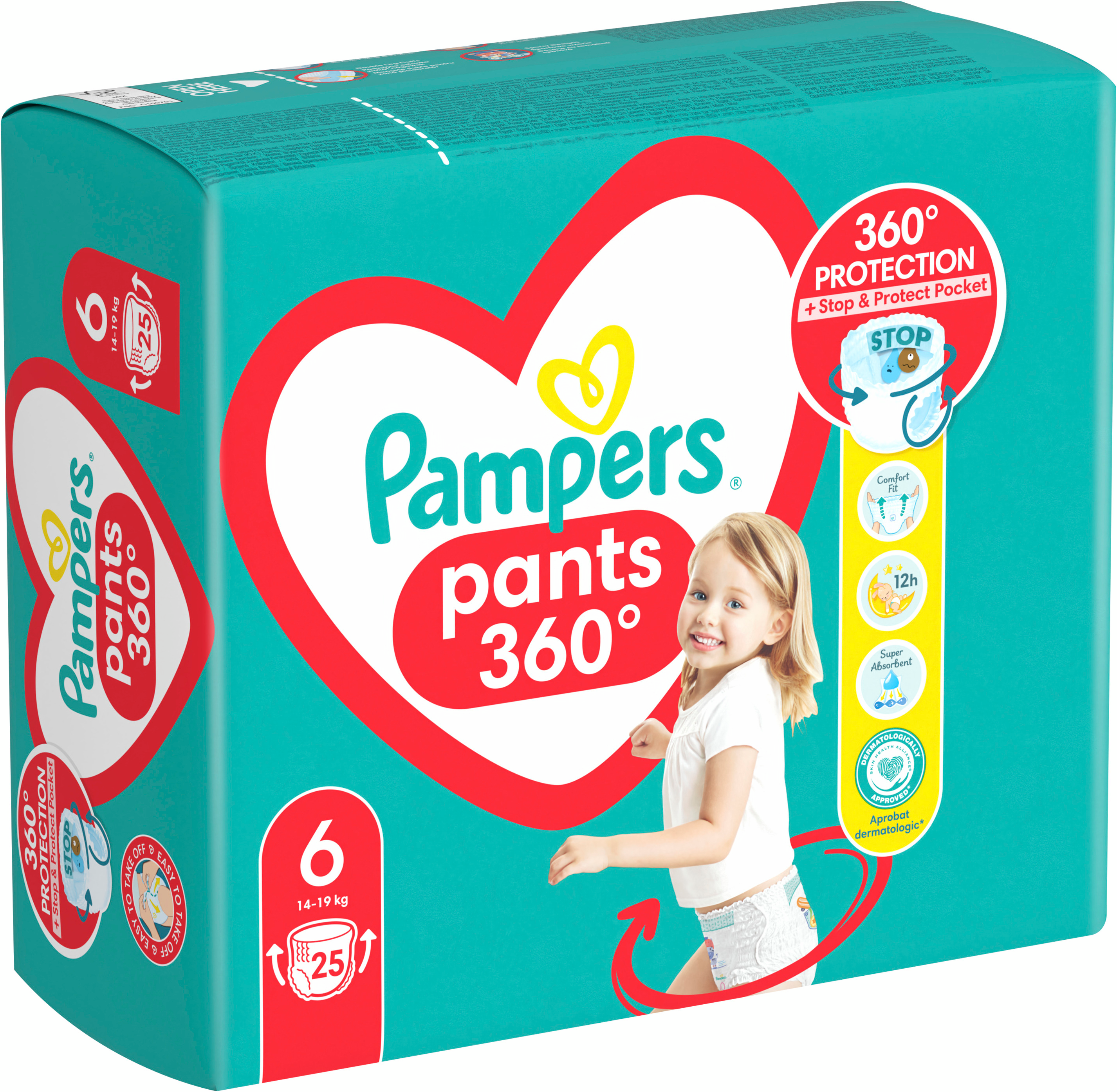Подгузники-трусики Pampers Pants Giant размер 6 14-19кг 25шт фото 3