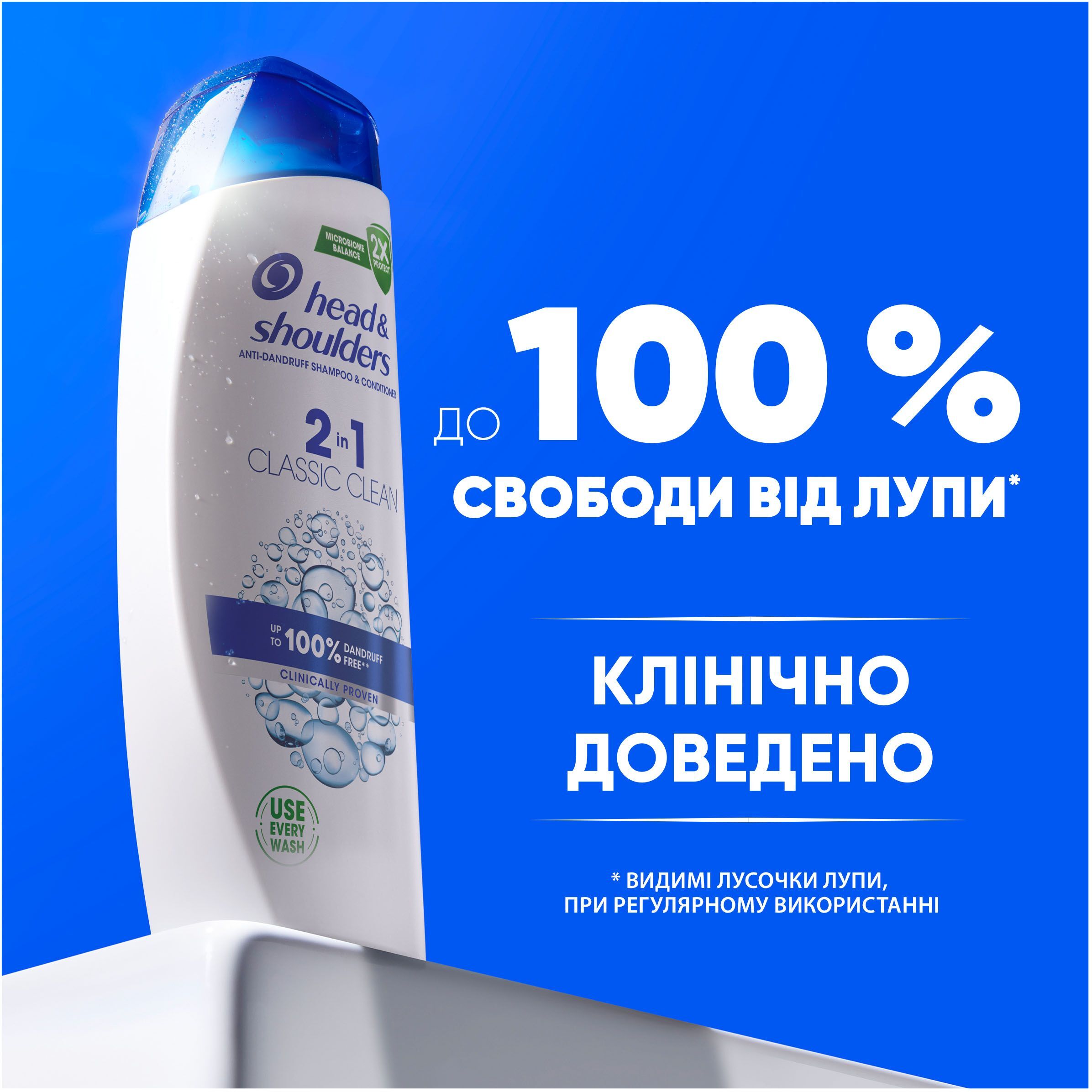 Шампунь и бальзам-ополаскиватель против перхоти Head&Shoulders 2в1 Основной уход 625мл фото 2