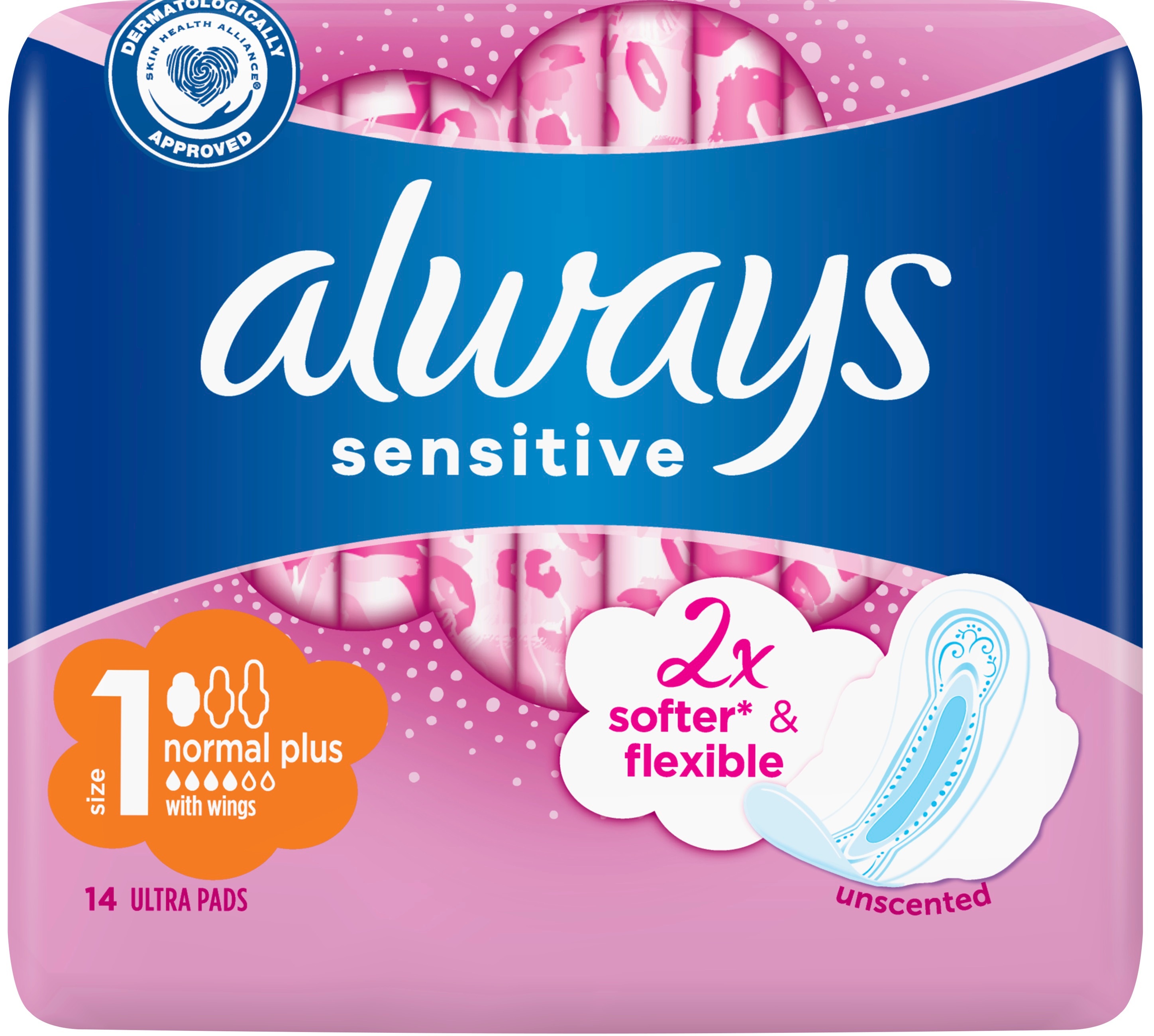 Гігієнічні прокладки Always Ultra Sensitive Normal (Розмір 1) 14 штфото