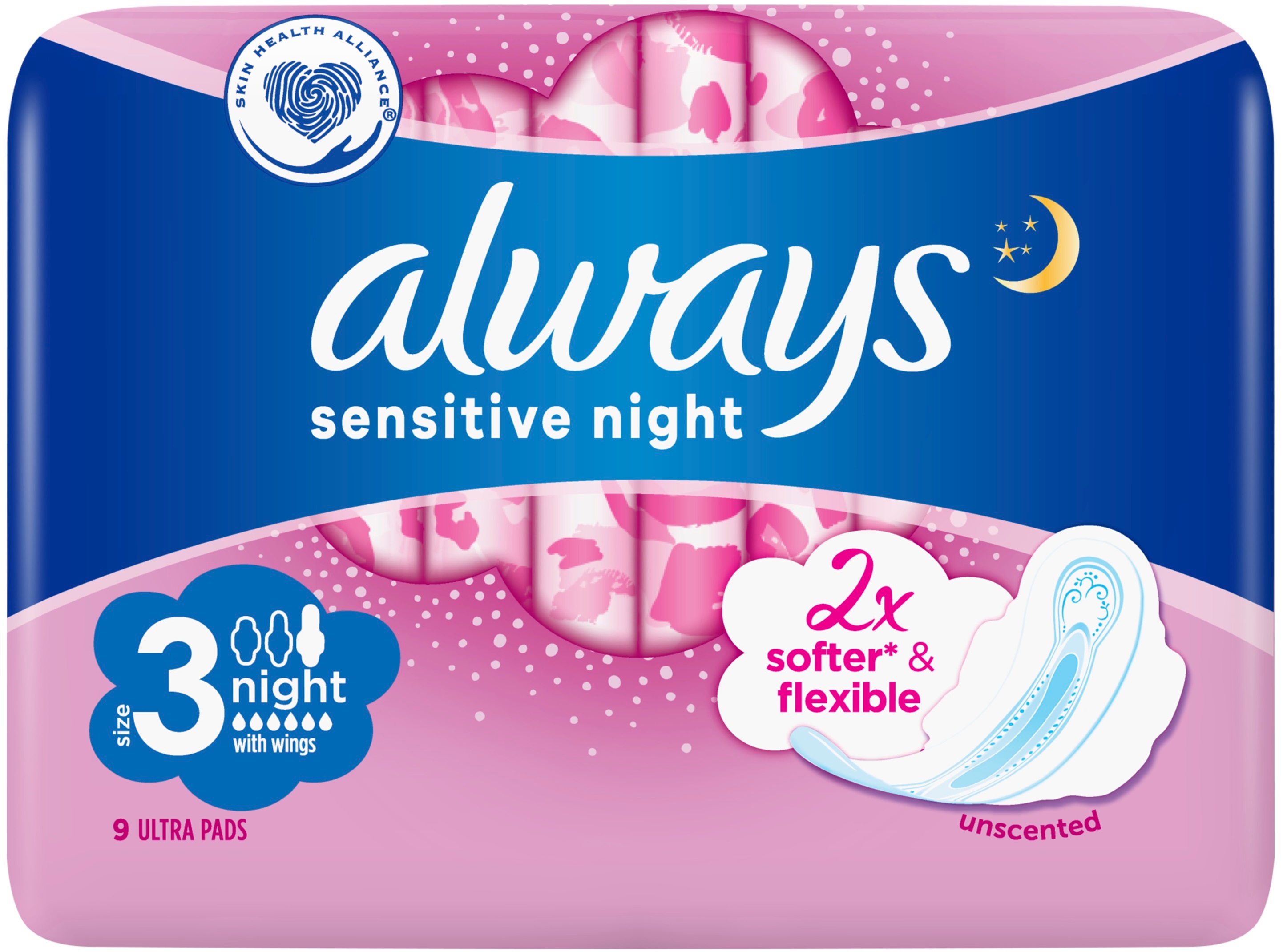 Гигиенические прокладки Always Ultra Sensitive Night (Розмір 3) 9 шт фото 2