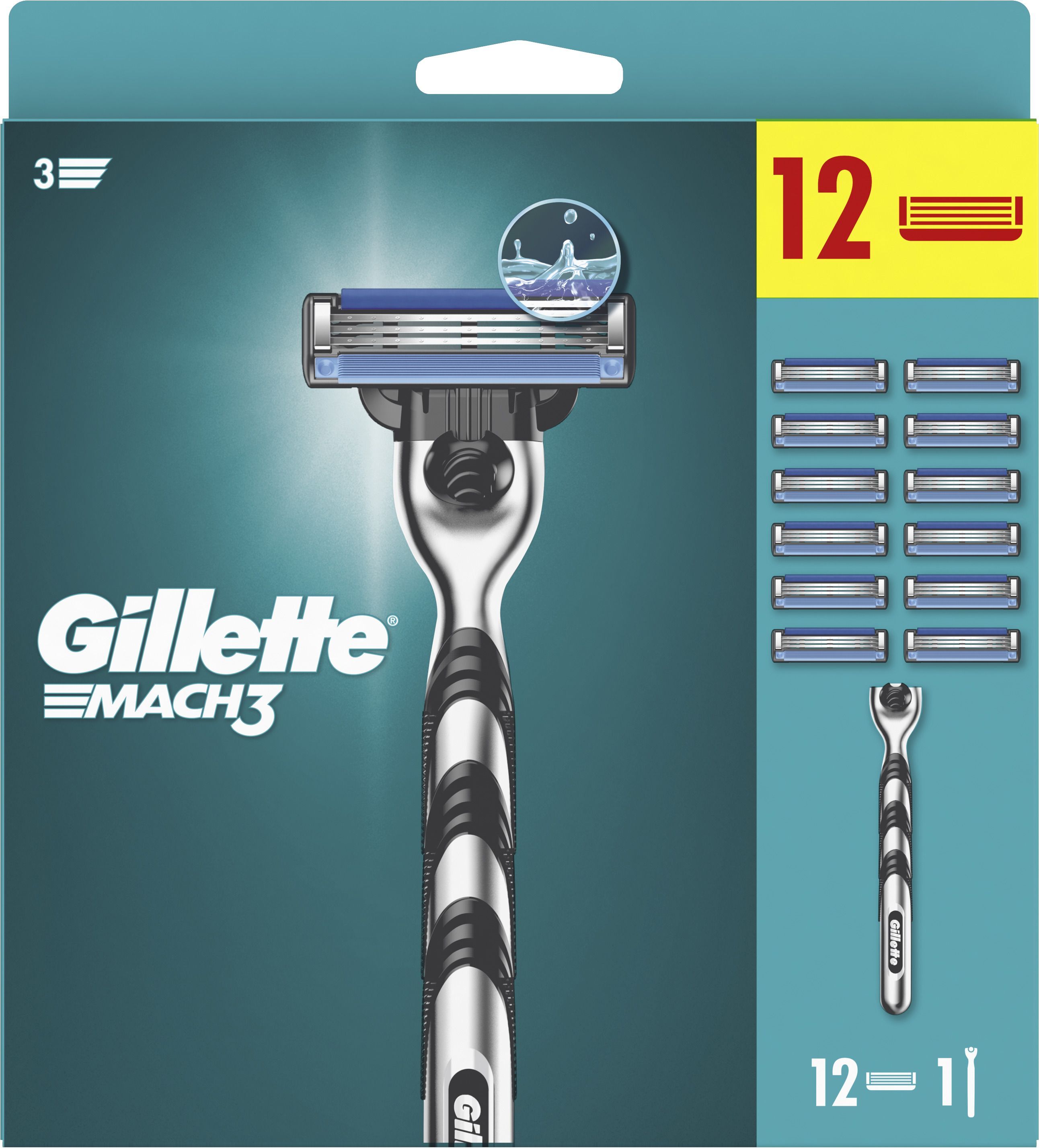 Бритва Gillette Mach 3 з 12 змінними картриджамифото2