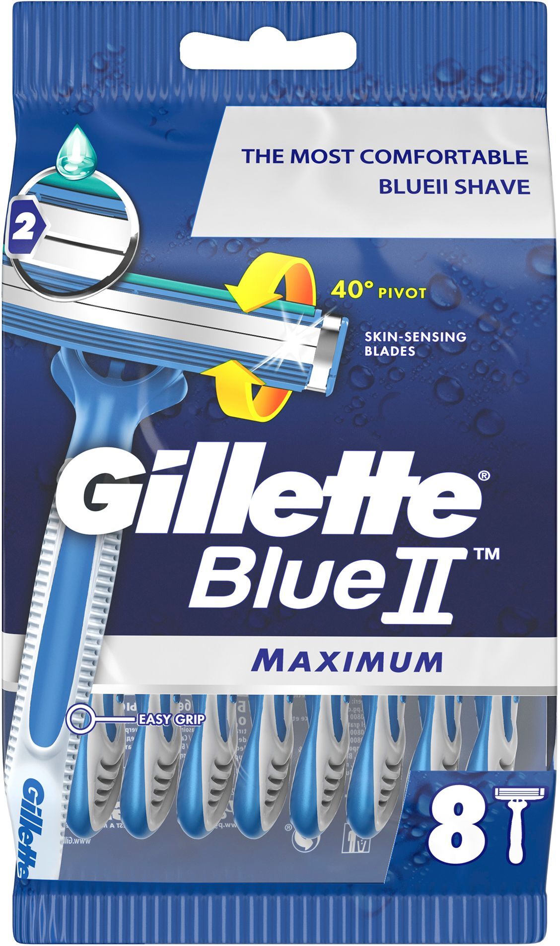 Бритви одноразові Gillette Blue II Maximum 8 штфото2