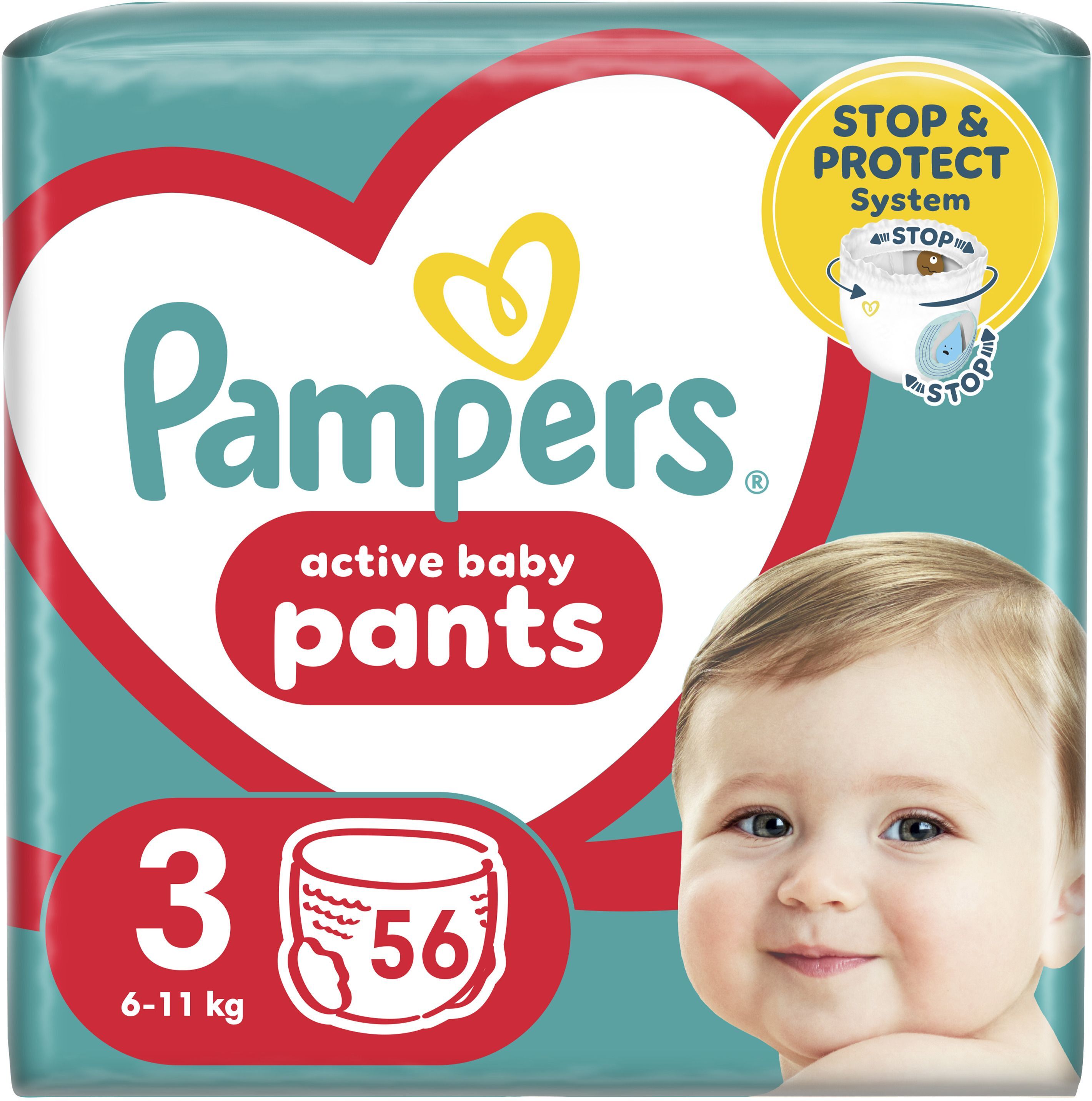 Подгузники-трусики Pampers Pants Midi Размер 3 6-11 кг 56 шт фото 2