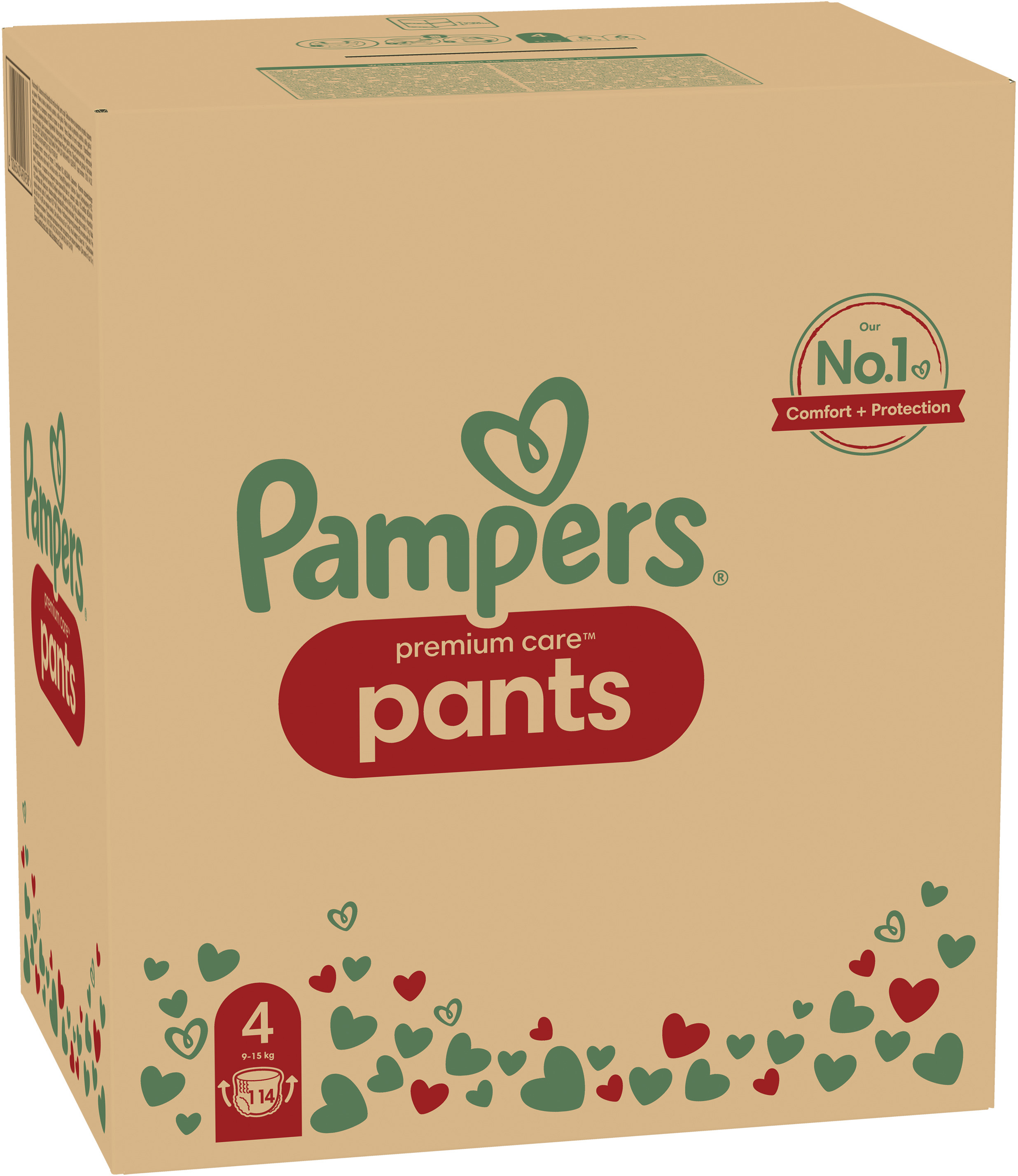 Подгузники-трусики Pampers Premium Care Pants Maxi размер 4 9-15кг 114шт фото 3