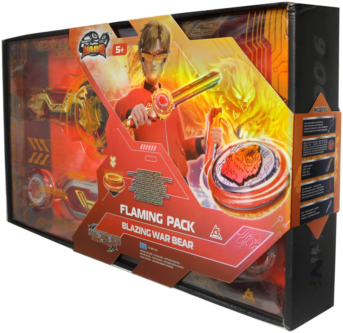 Дзиґа Infinity Nado VI Flaming Pack Палаючий Бойовий Ведмідь (Blazing War Bear) (EU654142)фото3