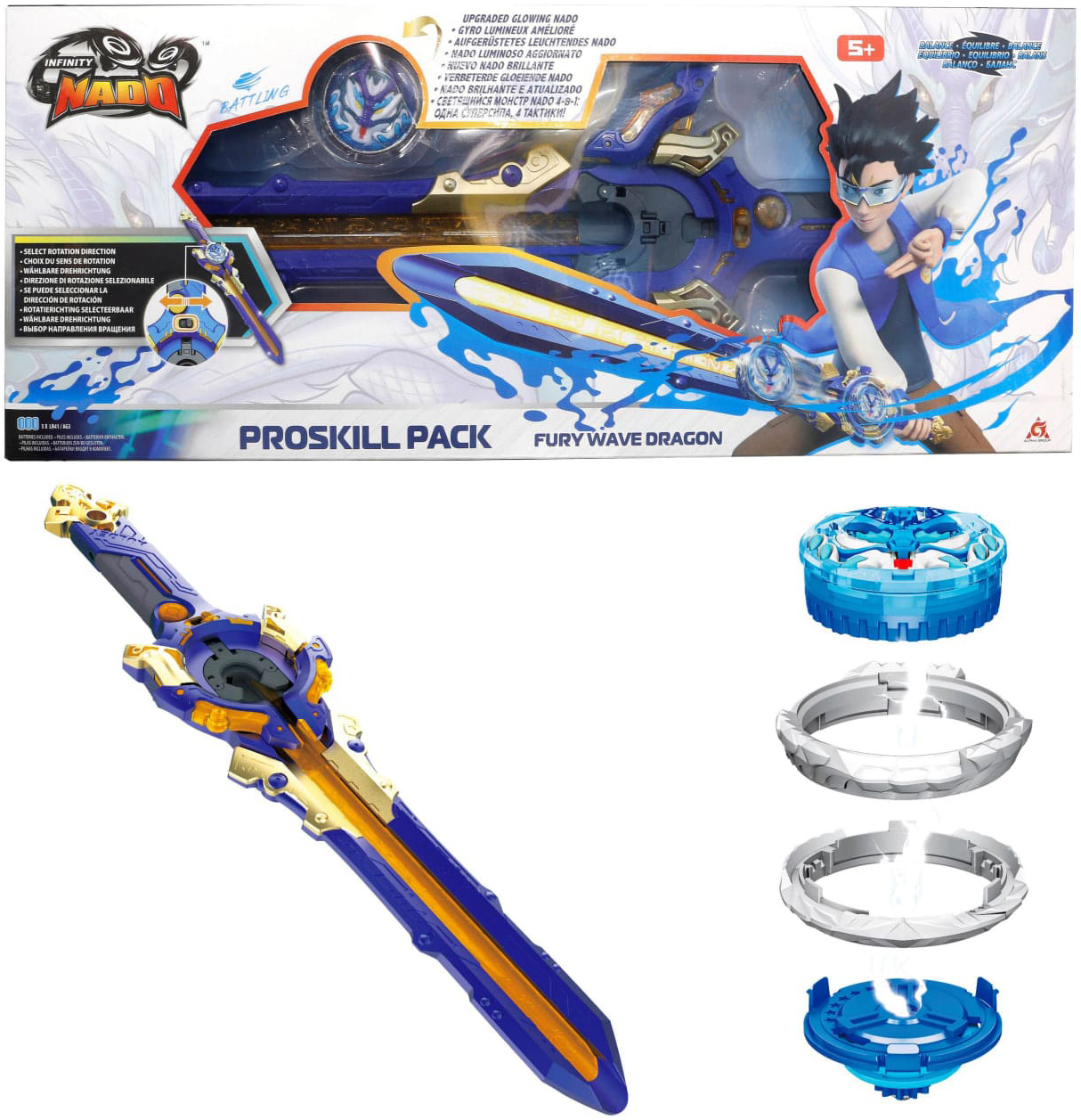 Дзиґа Infinity Nado VI Proskill Pack Шалений Дракон (Fury Wave Dragon) (EU654211)фото4