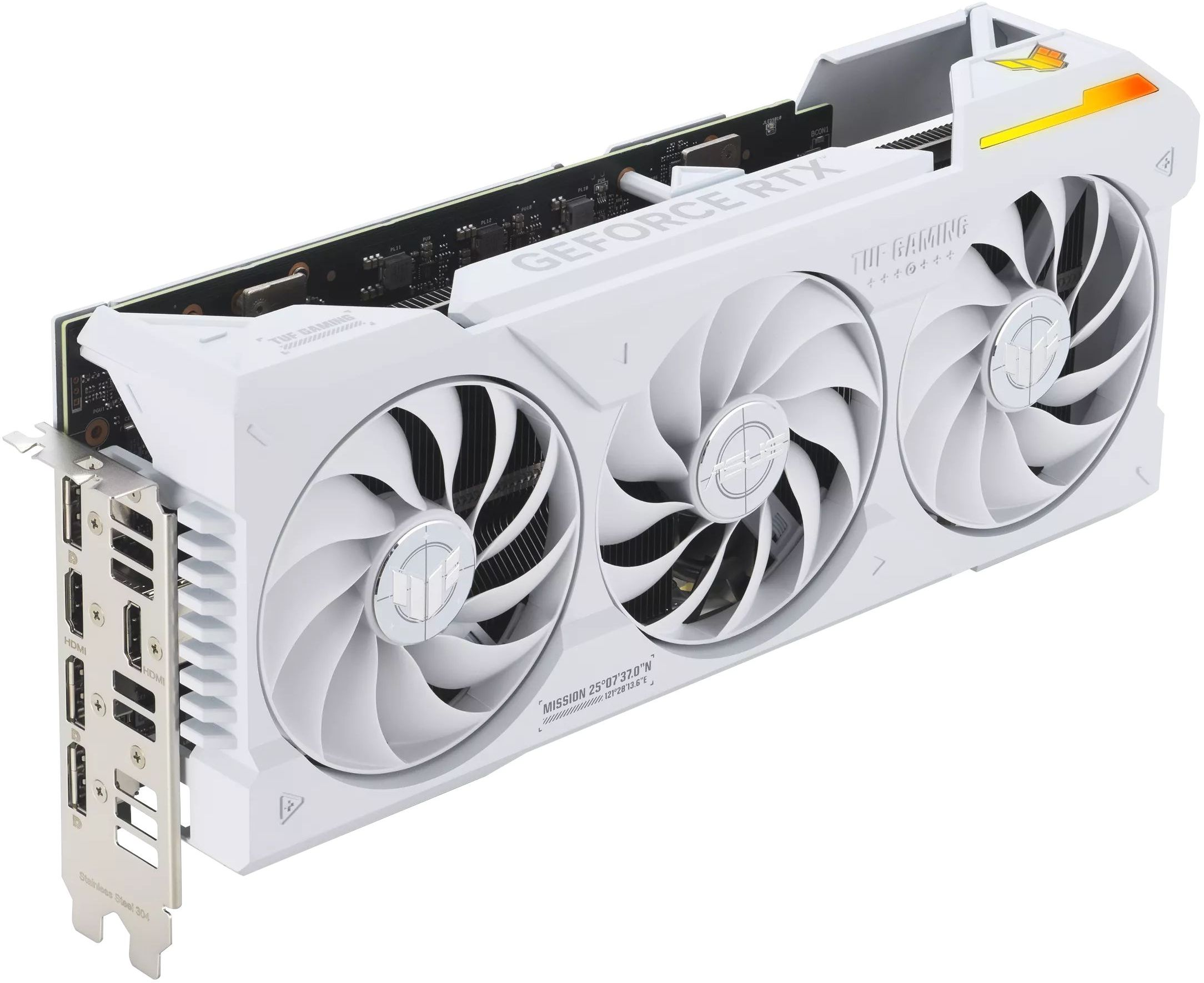 Видеокарта ASUS GeForce RTX 4070 Ti SUPER 16GB GDDR6X OC белий TUF-RTX4070TIS-O16G-BTF-WHITE (90YV0KI0-M0NA00) фото 6