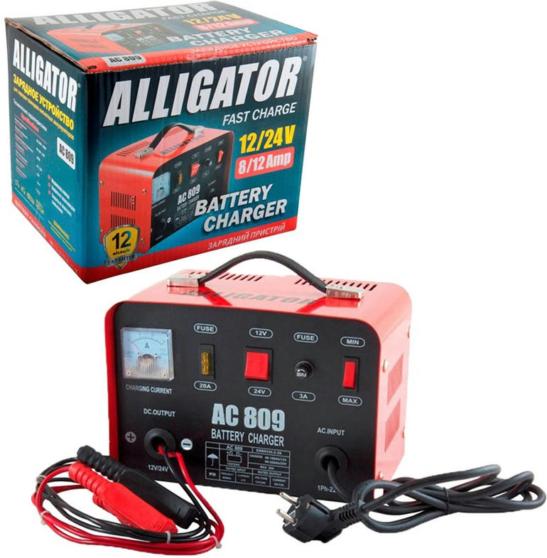 Зарядний пристрій Alligator 12/24V 20А (AC809)фото2