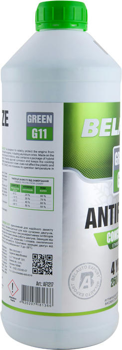 Антифриз Belauto G11 концентрат Зеленый 1.5л (AF1217) фото 3