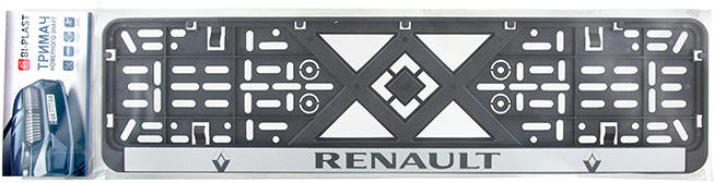 Рамка номерного знака Bi-Plast Renault (BP-233)фото2