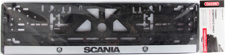 Рамка номерного знака СarLife Scania (NH67) фото 2