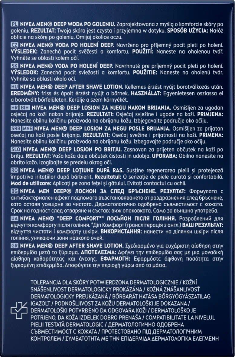 Лосьйон після гоління Nivea Men Deep Comfort 100млфото5