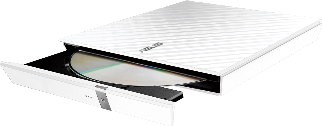 Привід оптичний портативний ASUS SDRW-08D2S-U LITE DVD+-R/RW burner USB2.0 білий Retail Box Slimфото3