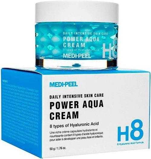 Крем для лица Medi-Peel Power Aqua Cream увлажняющий с пептидными капсулами 50мл фото 2