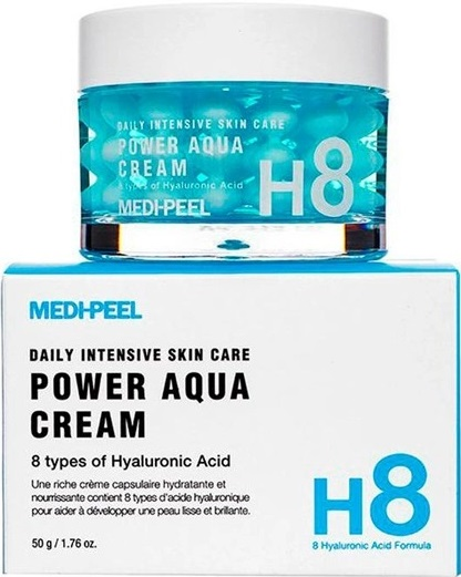 Крем для лица Medi-Peel Power Aqua Cream увлажняющий с пептидными капсулами 50мл фото 3