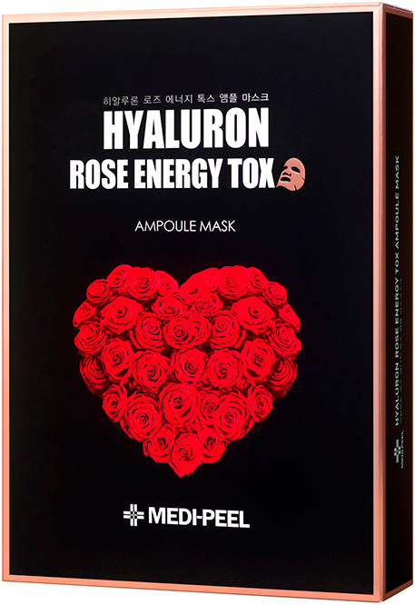 Маска тканевая для лица Medi-Peel Hyaluron Rose Energy Tox Ampoule Mask 10шт фото 2