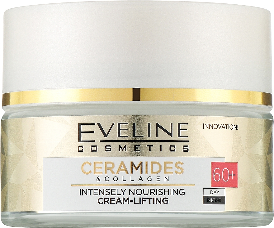 Крем-лифтинг Eveline Cosmetics Ceramides&Collagen 60+ питательный 50мл фото 2