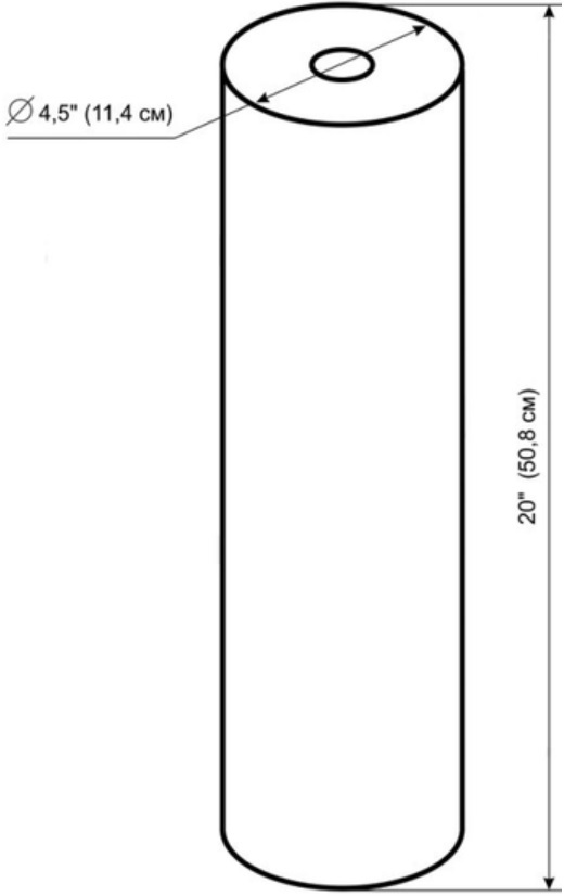 Картридж із поліпропіленової нитки Ecosoft 4.5х20", 20мкмфото2