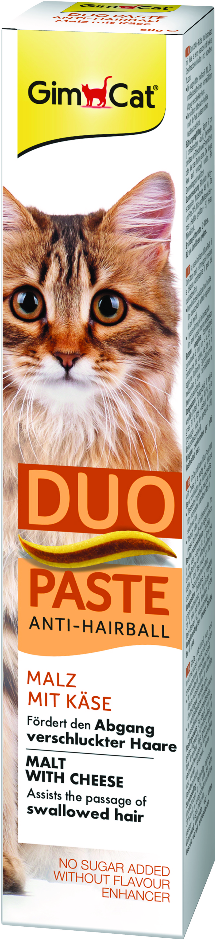 Паста для кошек с чувствительным пищеварением GimCat Duo Paste мальт и cыр 50г фото 2