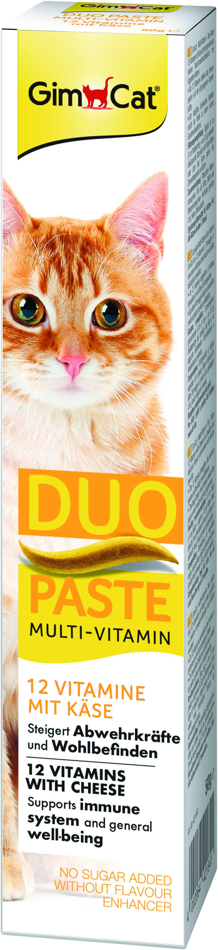 Паста для кошек GimCat Duo Paste Multi-vitamin 12 витаминов и сыр 50г фото 2