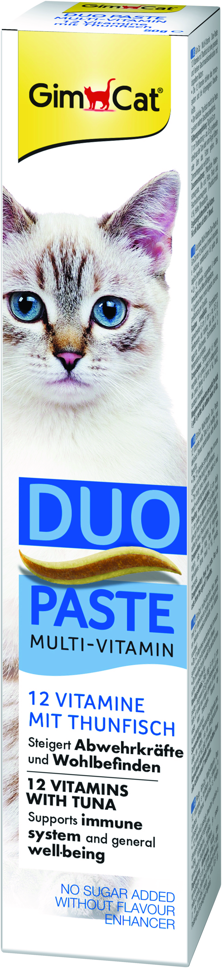 Паста для кошек GimCat Duo Paste Multi-vitamin 12 витаминов и тунец 50г фото 2