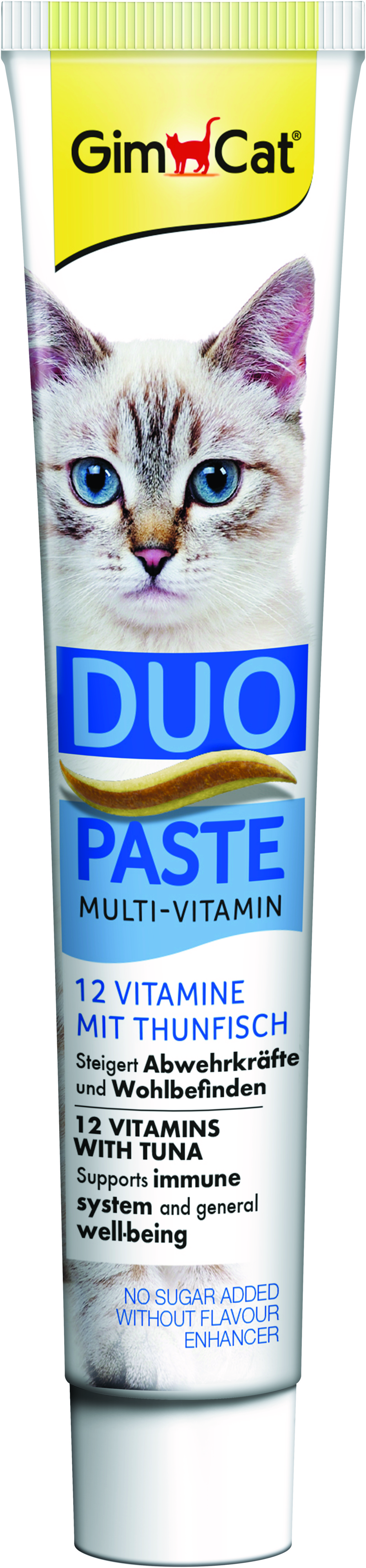 Паста для кошек GimCat Duo Paste Multi-vitamin 12 витаминов и тунец 50г фото 3