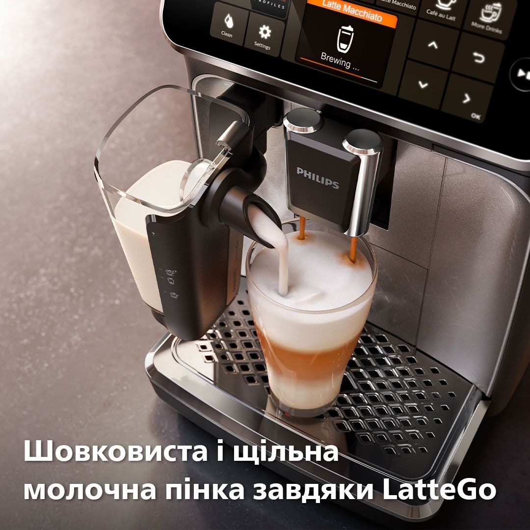 Кавомашина Philips LatteGo Series 4300 EP4346/71фото