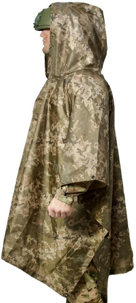 Тактический пончо rip stop Ranger пиксель (RA8918) фото 2