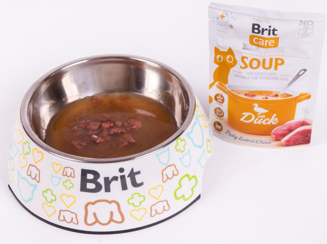 Влажный корм для котов Brit Care Суп с уткой 75г фото 3